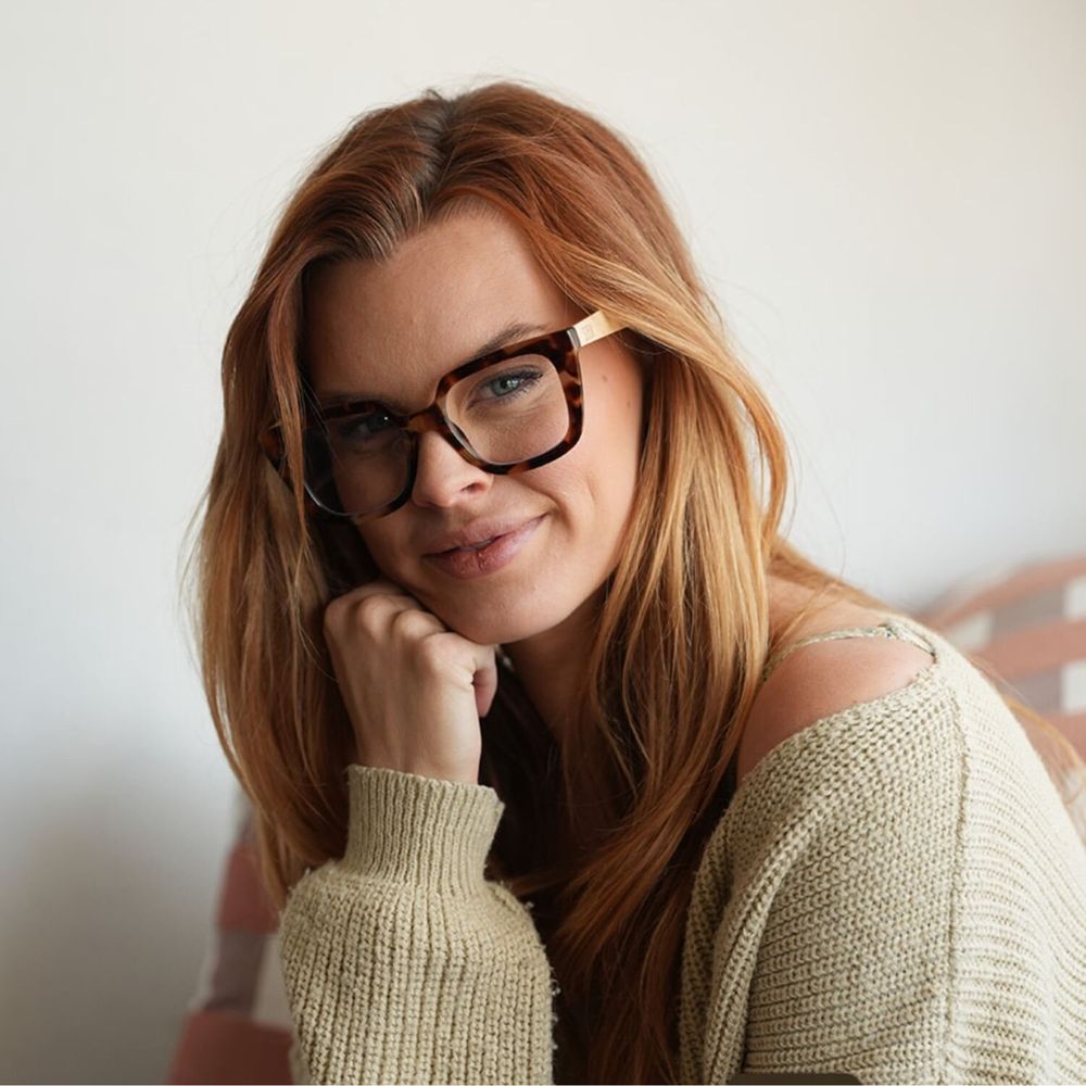 Glasses - SOLUNA OMBRE l Reader l Blue Light Magnifying - SOEK SUSTAINABLE WOOD & PLANT BASED EYEWEAR