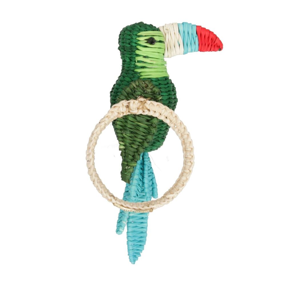 Napkins - Scarlet Toucan Napkin Ring - MERCEDES SALAZAR