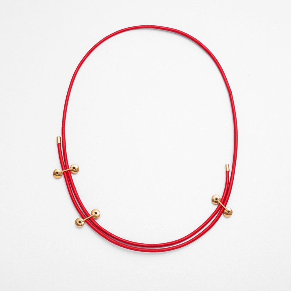 Leather goods - Polyline Necklace - C.KARAKALPAKI