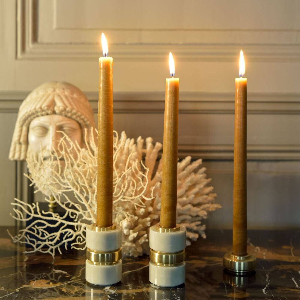 Objets de décoration - Bougeoir 1970 - laiton massif - MAISON PECHAVY