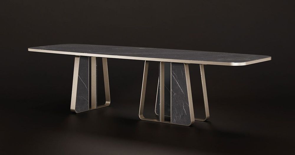 Bancs - Table de salle à manger Kenai fabriquée à la main au Portugal - PORUS STUDIO