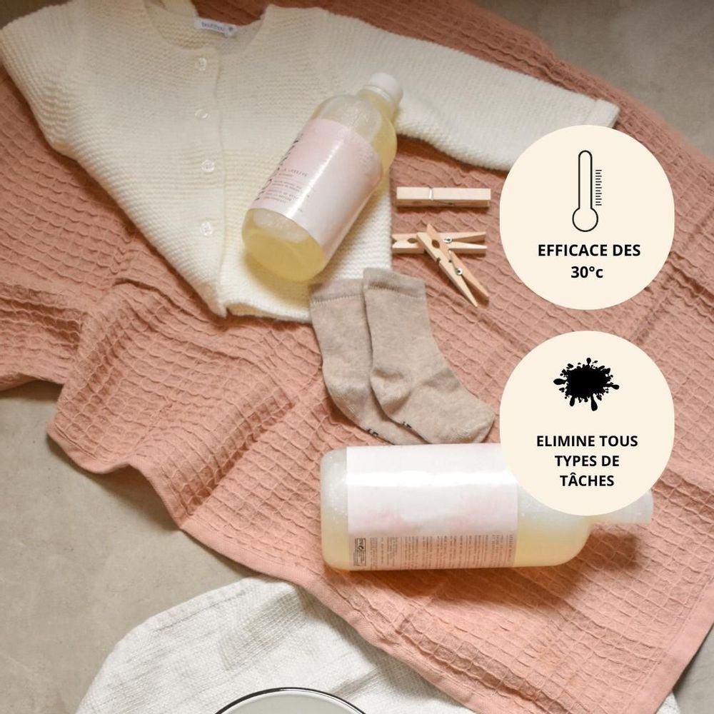 Accessoires enfants - LESSIVE DOUCEUR 1L - SANS PARFUM - VEGETALE - HOSANE