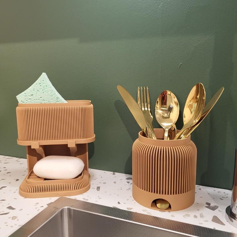 Egouttoirs - Porte éponge en impression 3D - Design et épuré pour la cuisine - CRÉA-TH