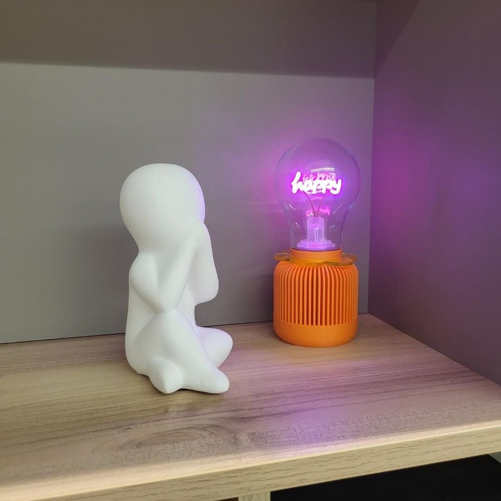 Table lamps - Designer and modern 3D Flowers base for small bulb - CRÉA-TH