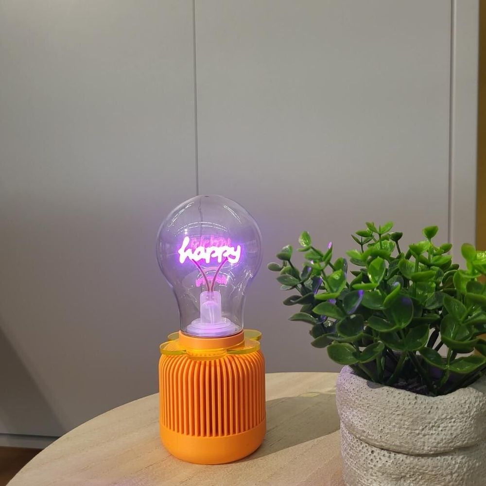 Table lamps - Designer and modern 3D Flowers base for small bulb - CRÉA-TH