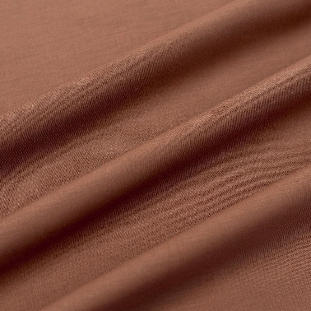 Linge de lit - Drap plat Ranforce, 240 x 260 cm, marron - DILIOS