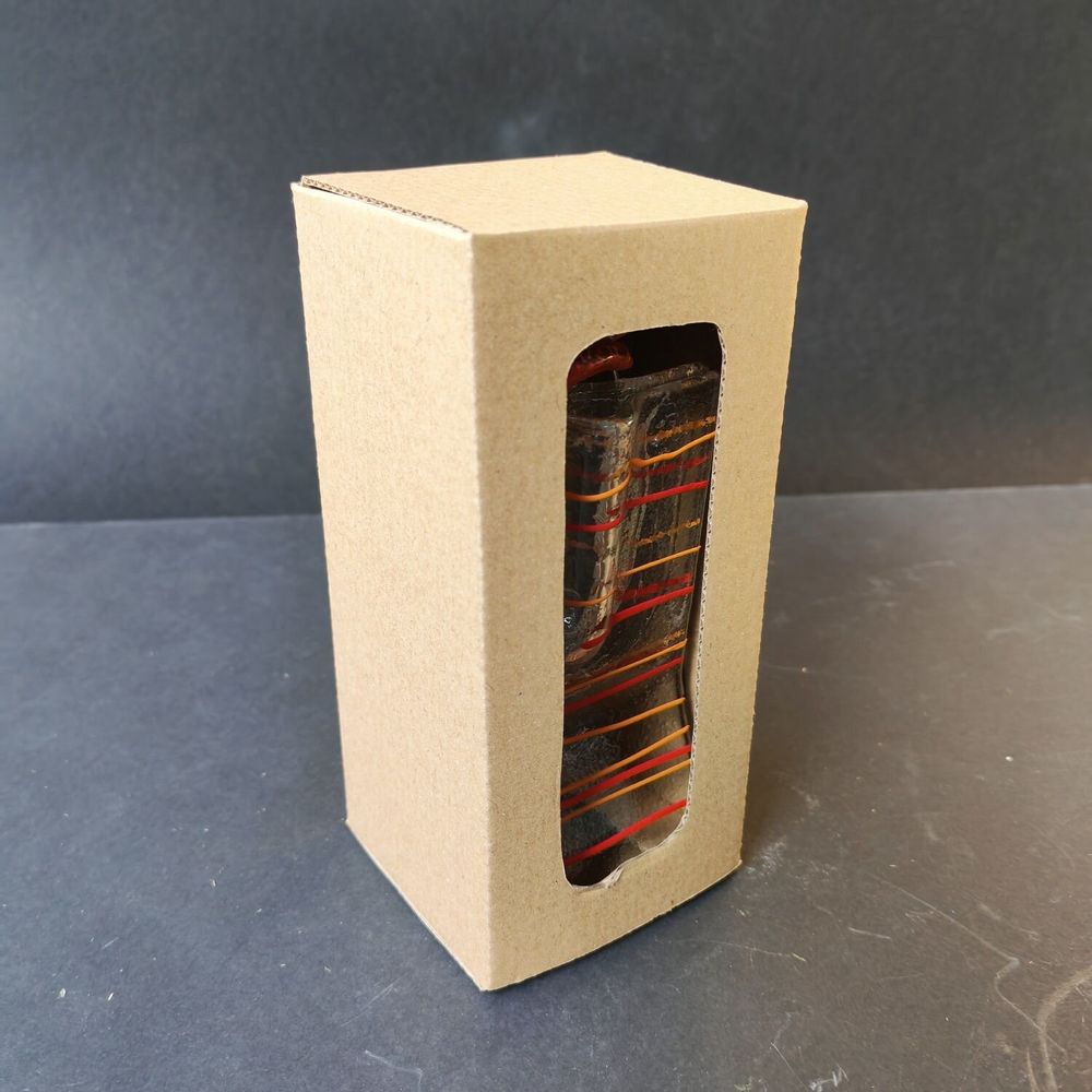 Vases - Petit vase serti de 3 fleurs en transparent-rouge-orange - CARNEOL GLASS