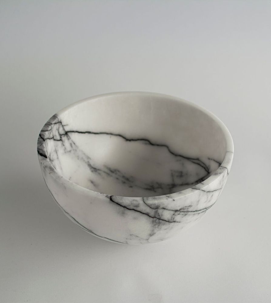 Plats et saladiers - LILAC MARBLE FRUIT BOWL - KIWANO CONCEPT