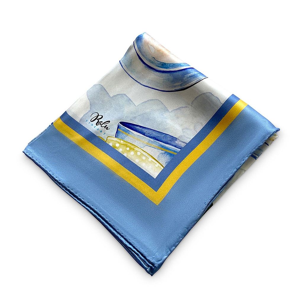 Foulards et écharpes - Écharpe Tea Time 70x70 cm - RALUFINEART