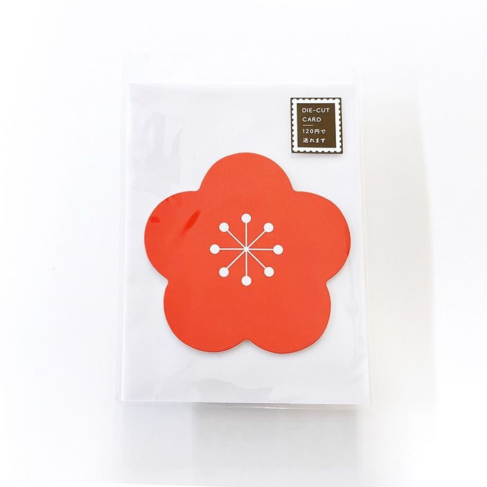 Carterie - 16 Die-cut cards New Year series（※Avec enveloppe） - ICHIKUDO