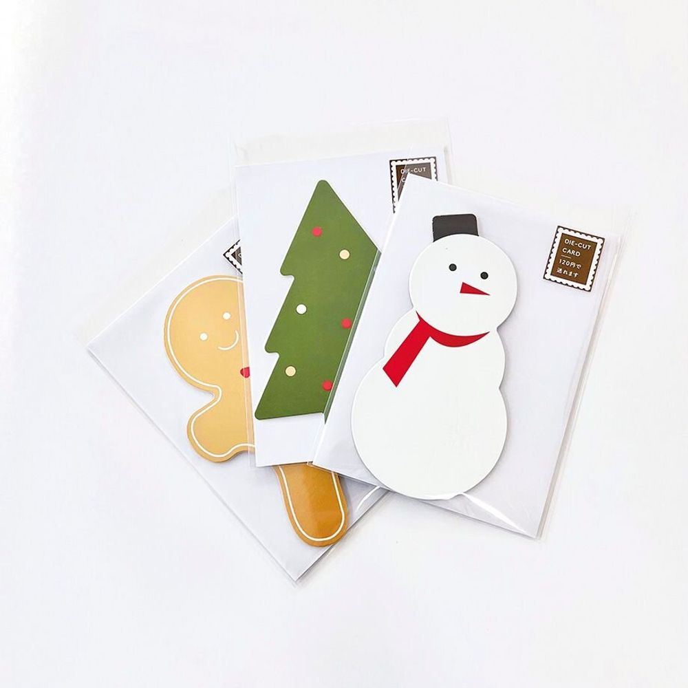 Carterie - Die-cut card Christmas series (※Avec enveloppe) - ICHIKUDO