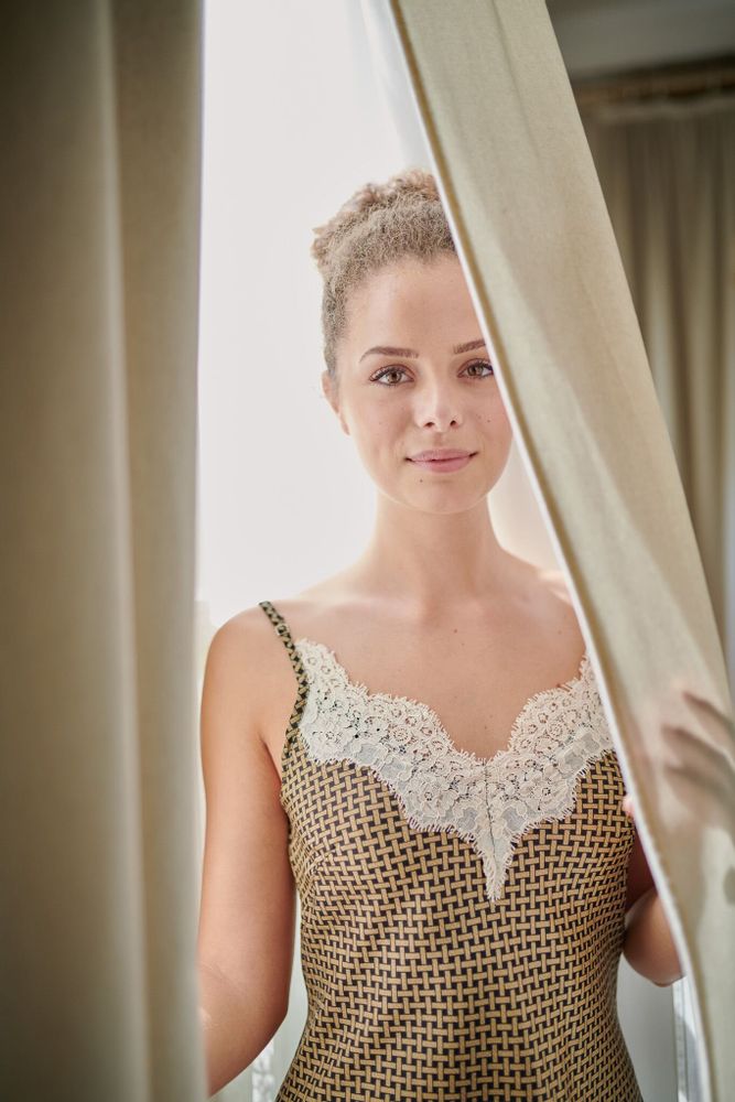 Sleepwear - PJ set with lace - I WAS A SARI