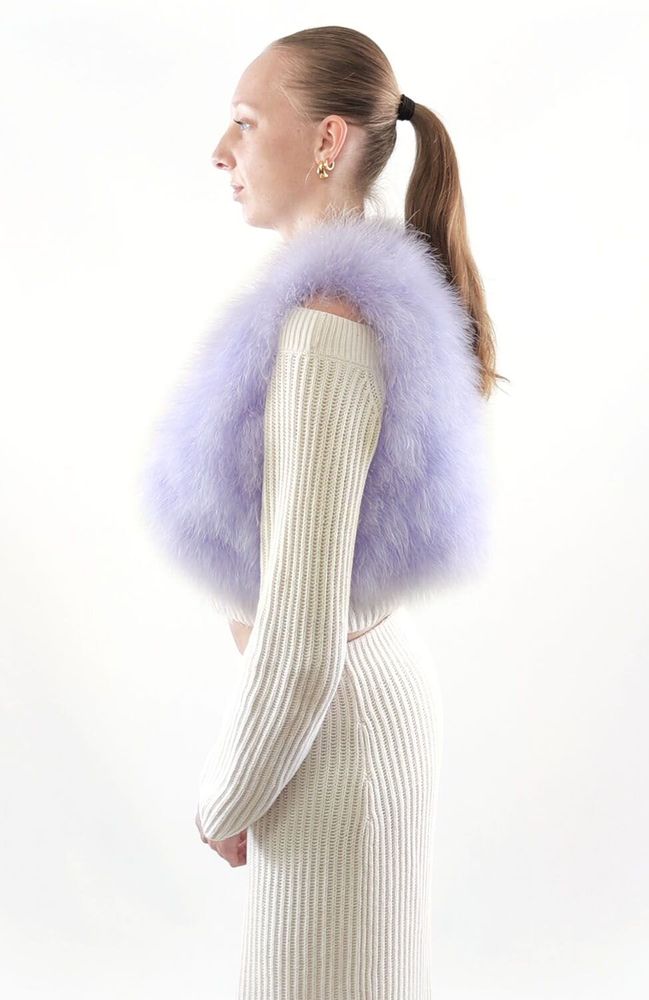 Prêt-à-porter - Gilet en plume soyeuse - MARCY PLUMASSIER - FEATHERS