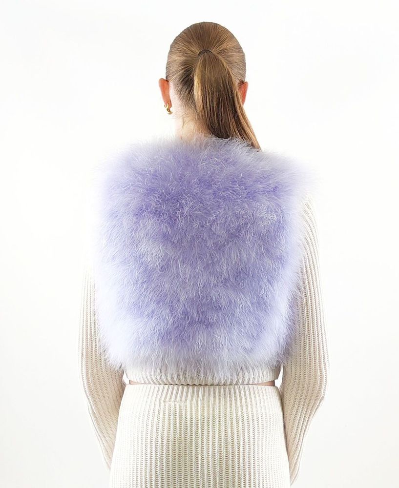 Prêt-à-porter - Gilet en plume soyeuse - MARCY PLUMASSIER - FEATHERS