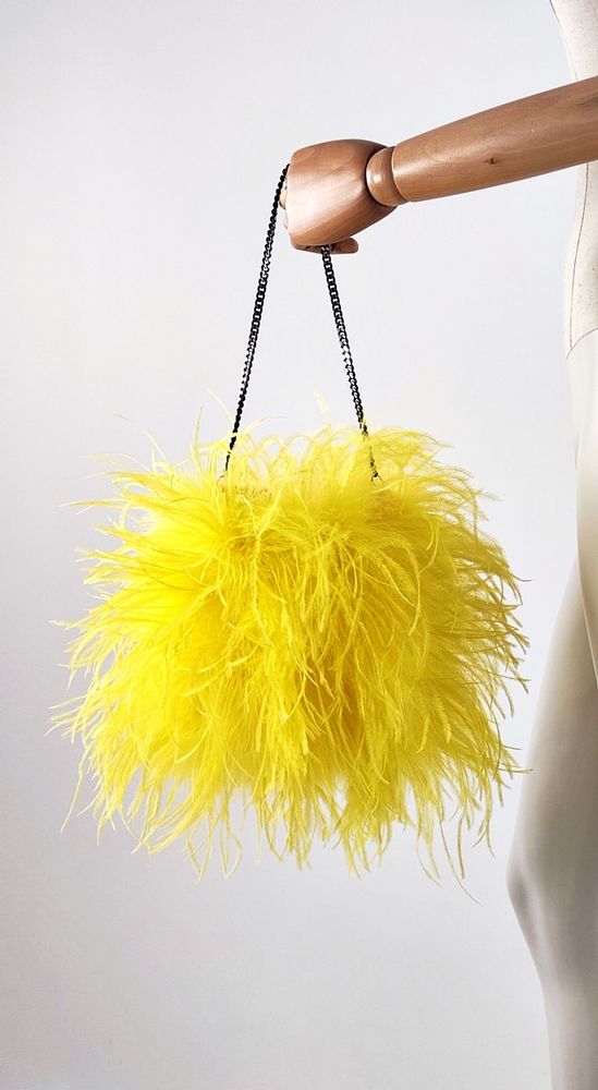 Sacs et cabas - Sac en plume d'autruche véritable - MARCY PLUMASSIER - FEATHERS