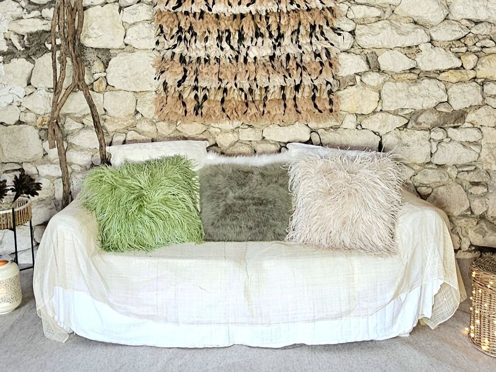 Coussins - Coussin en plume soyeuse - MARCY PLUMASSIER - FEATHERS