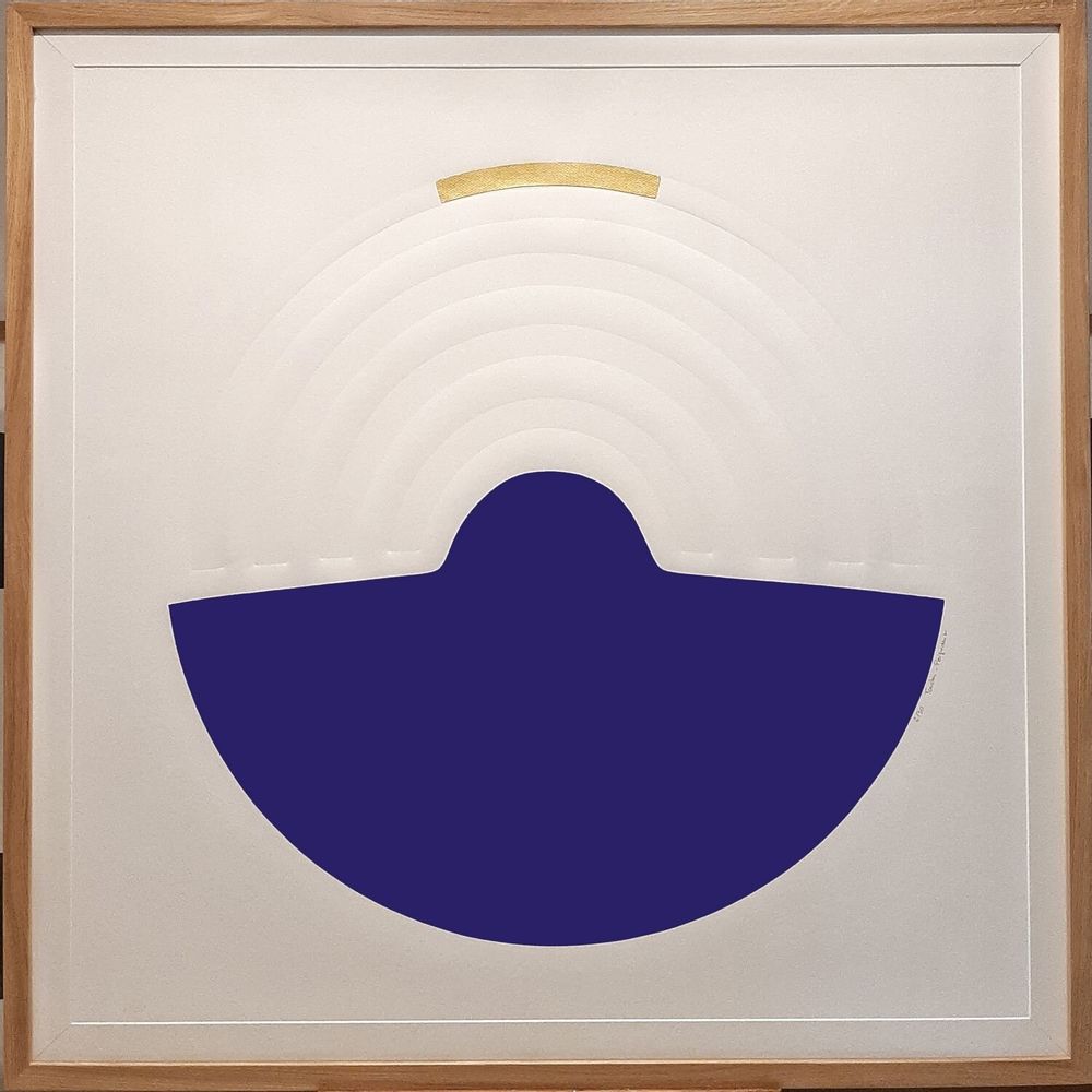 Tableaux - gravure, gaufrage, feuille d'or 120 cm x 120 cm - FOUCHER-POIGNANT