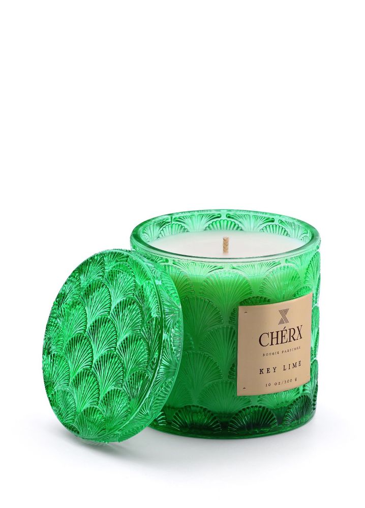 Candles - Key Lime Glass Jar Candle - CHÉRX