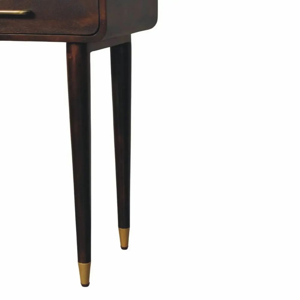 Consoles - Artisan Furniture Bureau Console Apollo Loop, 2 Tiroirs, 1 Fente Ouverte, Marron Foncé - ARTISAN FURNITURE