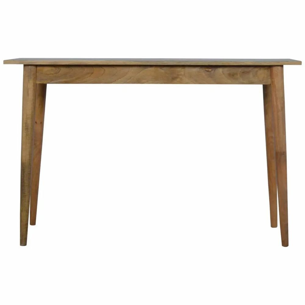 Desks - Artisan Furniture Solid Wood 2 Drawer Nordic Writing Desk, Beige - ARTISAN FURNITURE