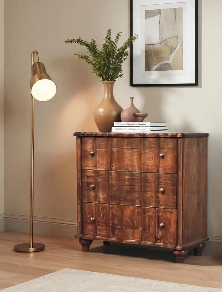 Chests of drawers - Artisan Furniture Solid Wood Camille Chest, 3 Drawers, Brown - ARTISAN FURNITURE