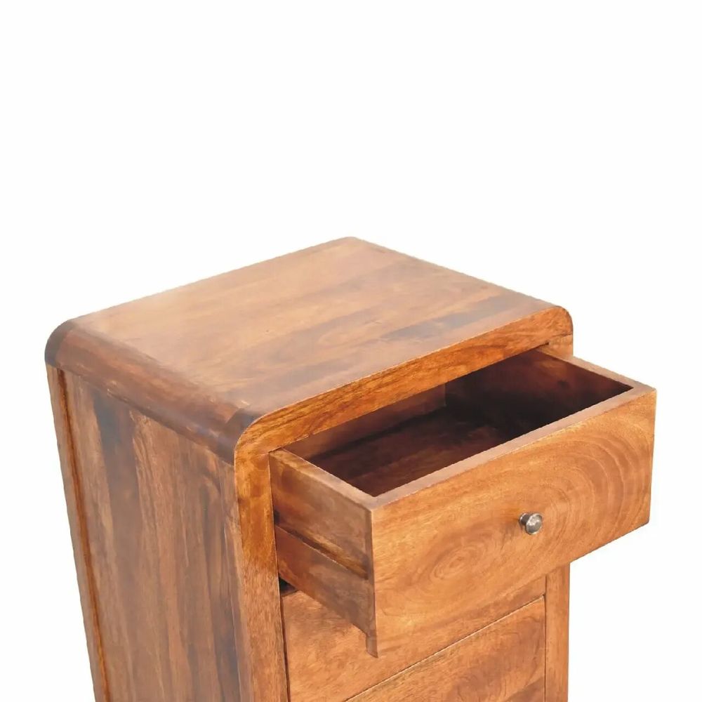Chiffonniers - Artisan Furniture Commode Haute Aspen en Bois Massif, 5 Tiroirs avec Pieds, Marron - ARTISAN FURNITURE