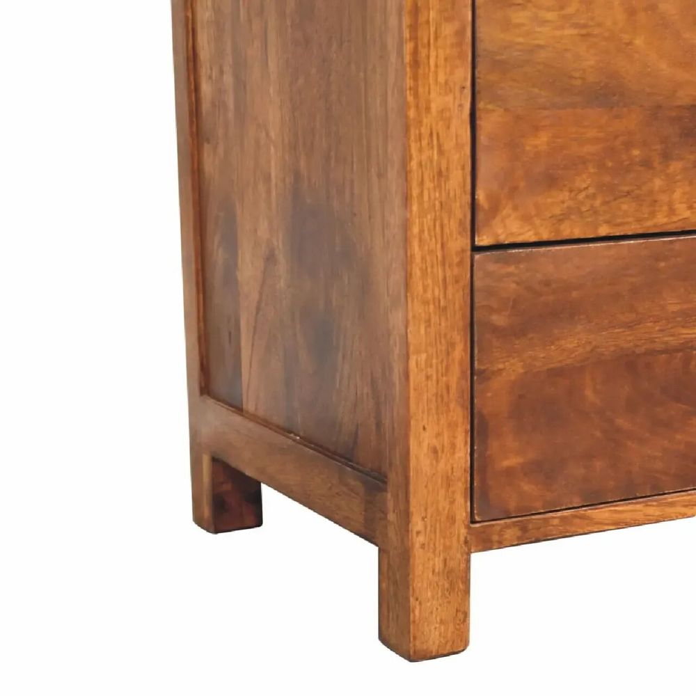 Chiffonniers - Artisan Furniture Commode Haute Aspen en Bois Massif, 5 Tiroirs avec Pieds, Marron - ARTISAN FURNITURE