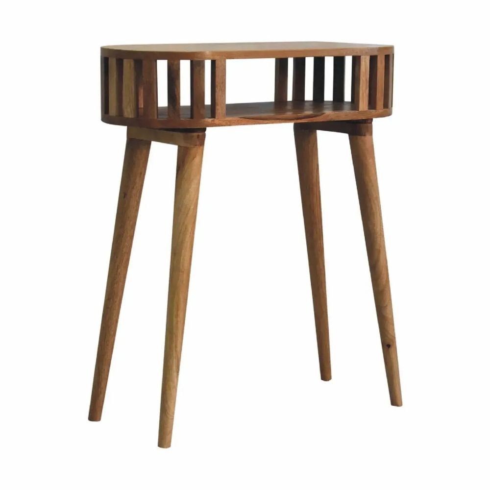 Consoles - Artisan Furniture Console Ariella, Étagère Ouverte, Pieds Nordiques, Beige - ARTISAN FURNITURE