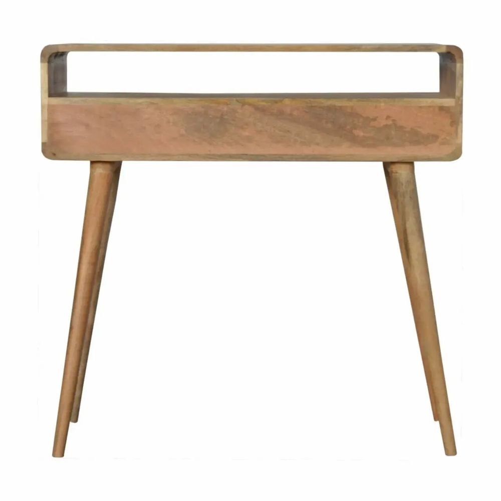 Consoles - Artisan Furniture Console Courbe Oak-ish, 2 Tiroirs et Fente Ouverte, Beige - ARTISAN FURNITURE