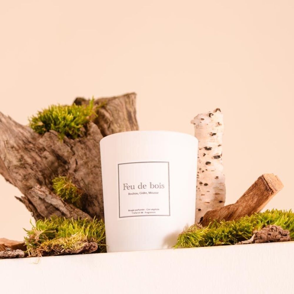 Candles - Wood Fire Scented Candle - TANDEM FRAGRANCES