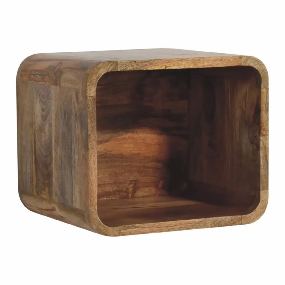 Tables de nuit - Artisan Furniture en bois massif Chêne clair Suspendu Table de chevet, Niche ouverte, Marron Clair - ARTISAN FURNITURE