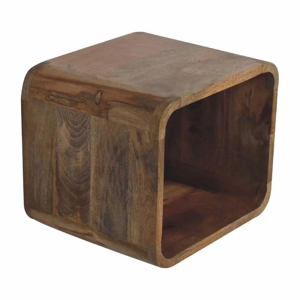 Tables de nuit - Artisan Furniture en bois massif Chêne clair Suspendu Table de chevet, Niche ouverte, Marron Clair - ARTISAN FURNITURE