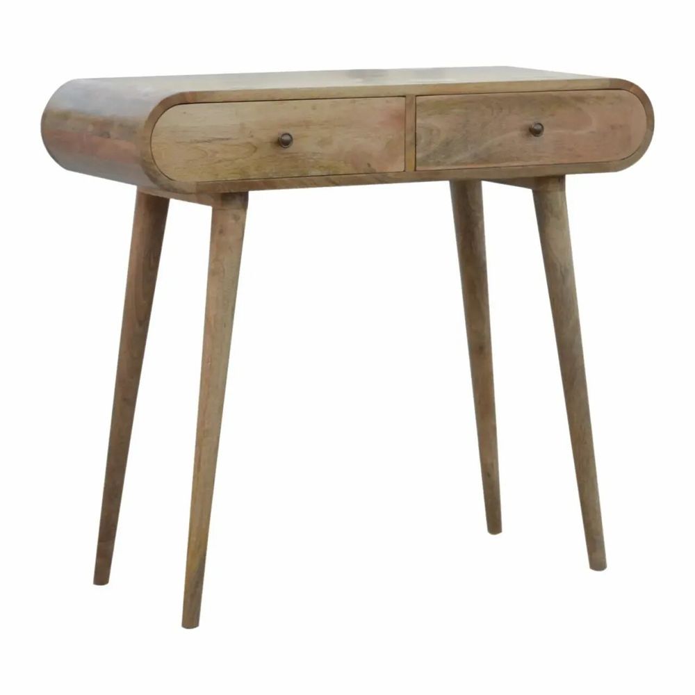 Consoles - Artisan Furniture en bois massif Londres Console, 2 Tiroirs, Beige - ARTISAN FURNITURE