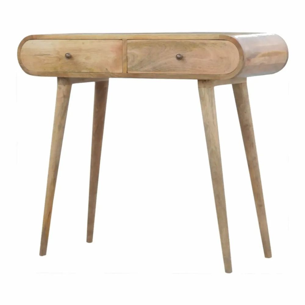 Consoles - Artisan Furniture en bois massif Londres Console, 2 Tiroirs, Beige - ARTISAN FURNITURE