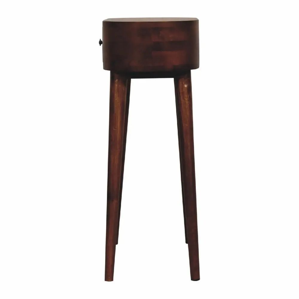 Console table - Artisan Furniture Solid Wood Mini Albion Chestnut Console, 1 Drawer, Dark Brown - ARTISAN FURNITURE