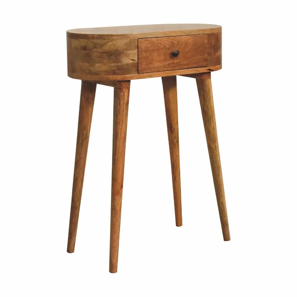 Consoles - Artisan Furniture en bois massif Mini Albion Chêne clair Console, 1 Tiroir, Beige - ARTISAN FURNITURE