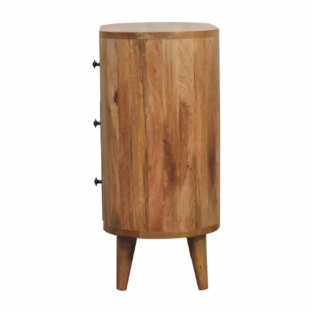 Buffets - Artisan Furniture en bois massif Mini Chêne clair Armoire, 3 Tiroirs, Beige - ARTISAN FURNITURE