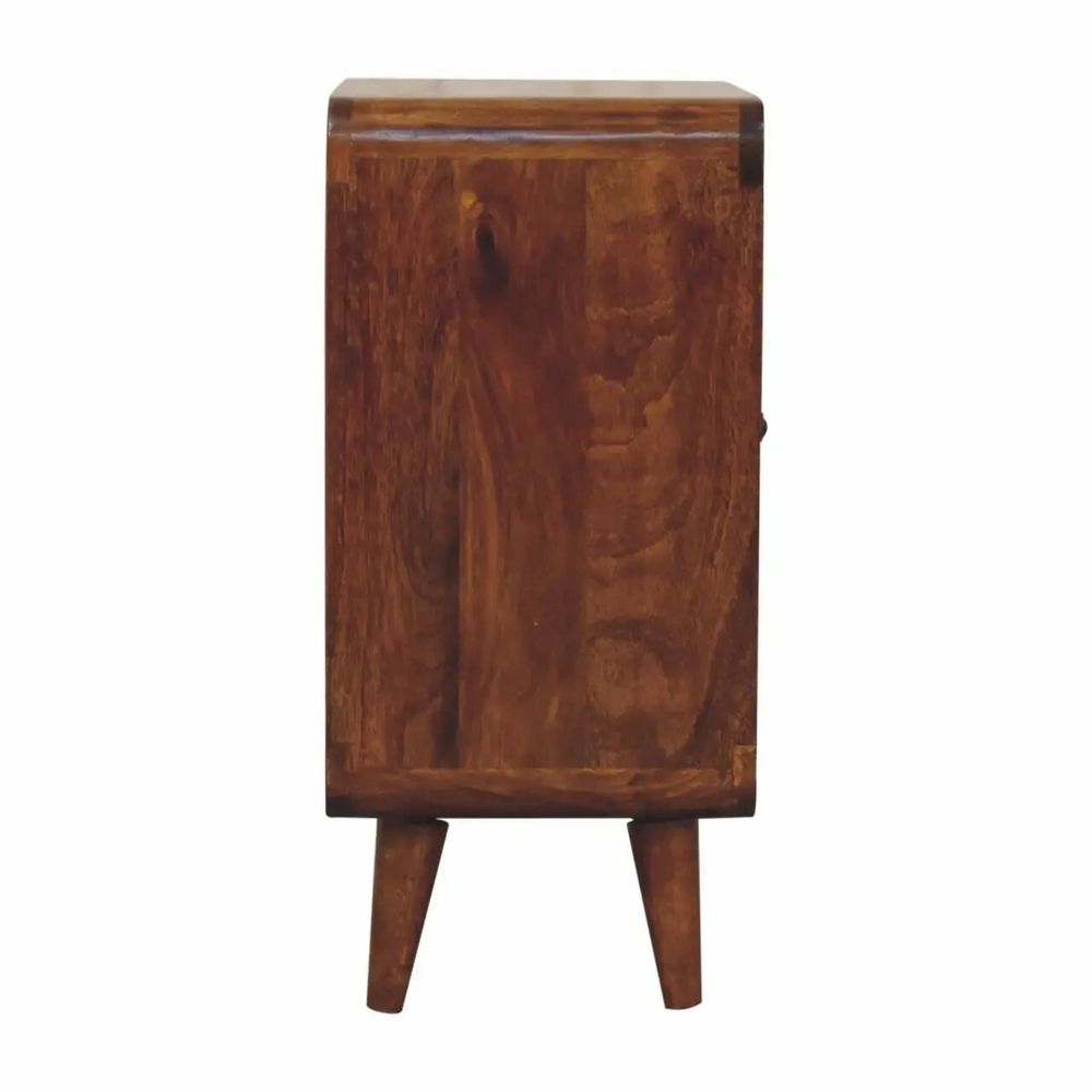 Buffets - Artisan Furniture en bois massif Mini Classic Commodenut Armoire, 2 Portes, 2 Étagères, Marron Foncé - ARTISAN FURNITURE