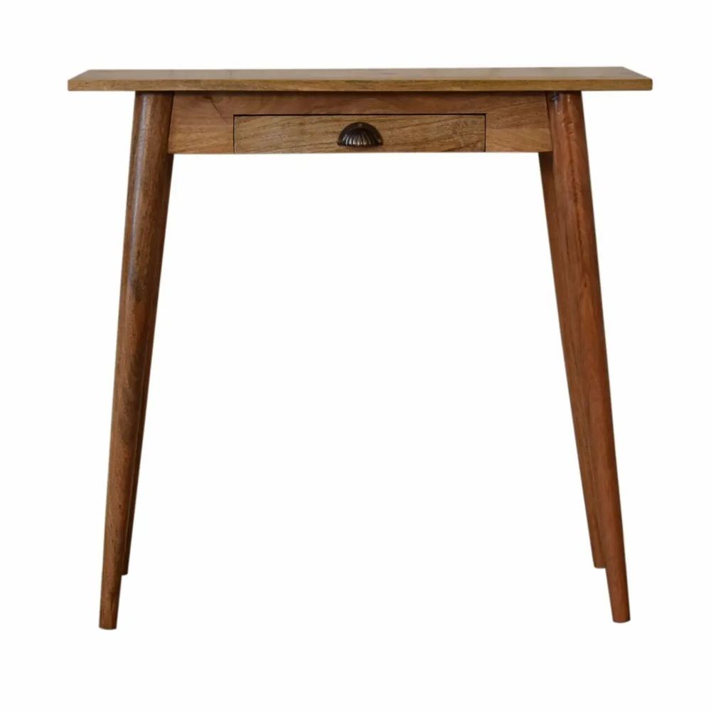 Bureaux - Artisan Furniture en bois massif Mini Style nordique Bureau, 1 Tiroir, Marron - ARTISAN FURNITURE