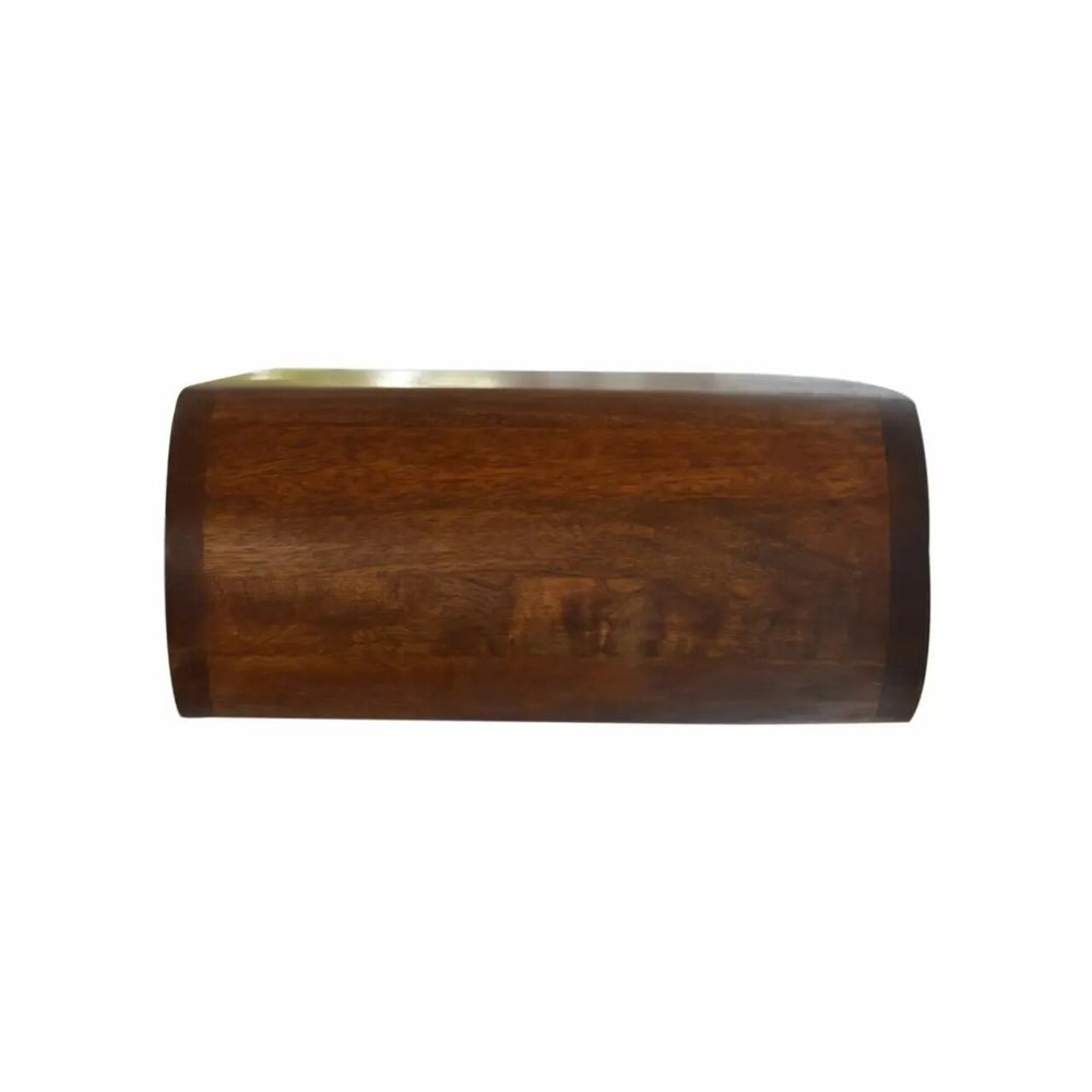 Night tables - Artisan Furniture Solid Wood Wall Mounted Round Chestnut Nightstand, 1 Drawer, Dark Brown - ARTISAN FURNITURE