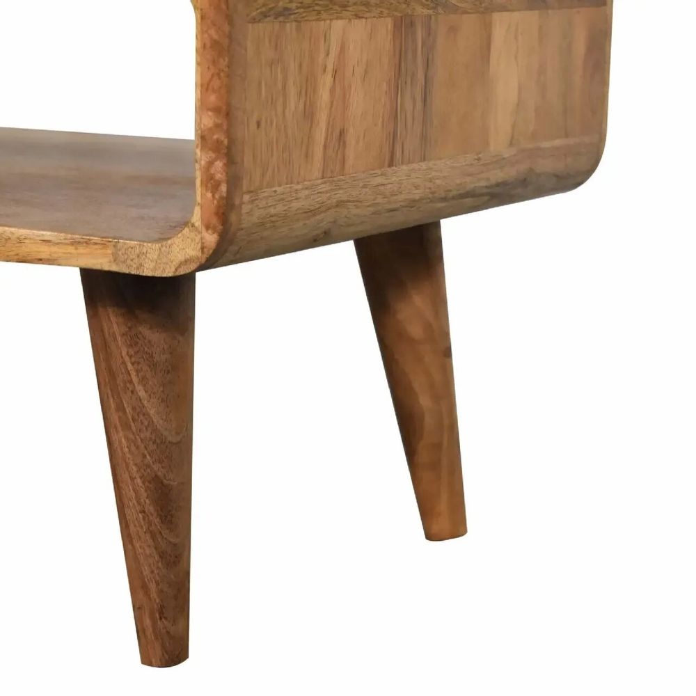 Meubles TV - Artisan Furniture en bois massif Ouvert Chêne clair Meuble TV, 1 Niche ouverte, Marron - ARTISAN FURNITURE