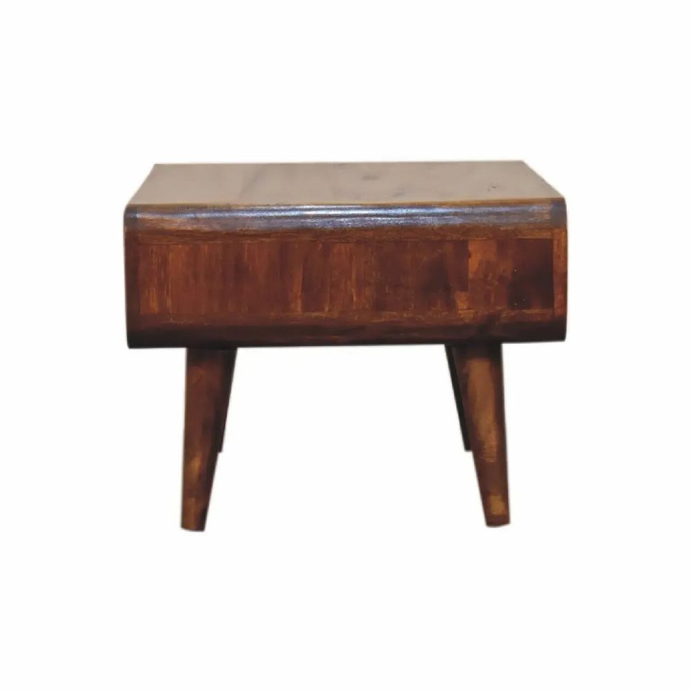 TV stands - Artisan Furniture Solid Wood Open Chestnut Media Unit, Open Slot, Dark Brown - ARTISAN FURNITURE