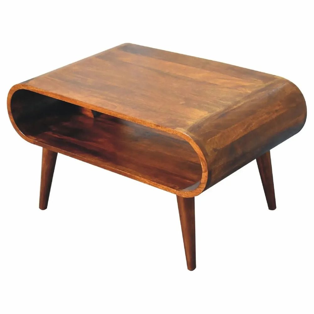 Tables basses - Artisan Furniture en bois massif Ouvert Commodenut Table basse, Niche ouverte, Marron Foncé - ARTISAN FURNITURE