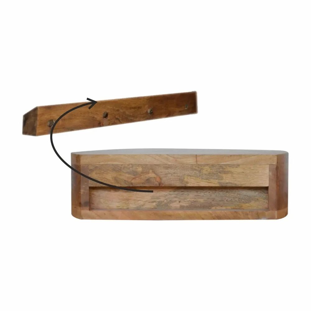 Tables de nuit - Artisan Furniture en bois massif Style nordique Multi Table de chevet, 4 Tiroirs, Marron Clair - ARTISAN FURNITURE