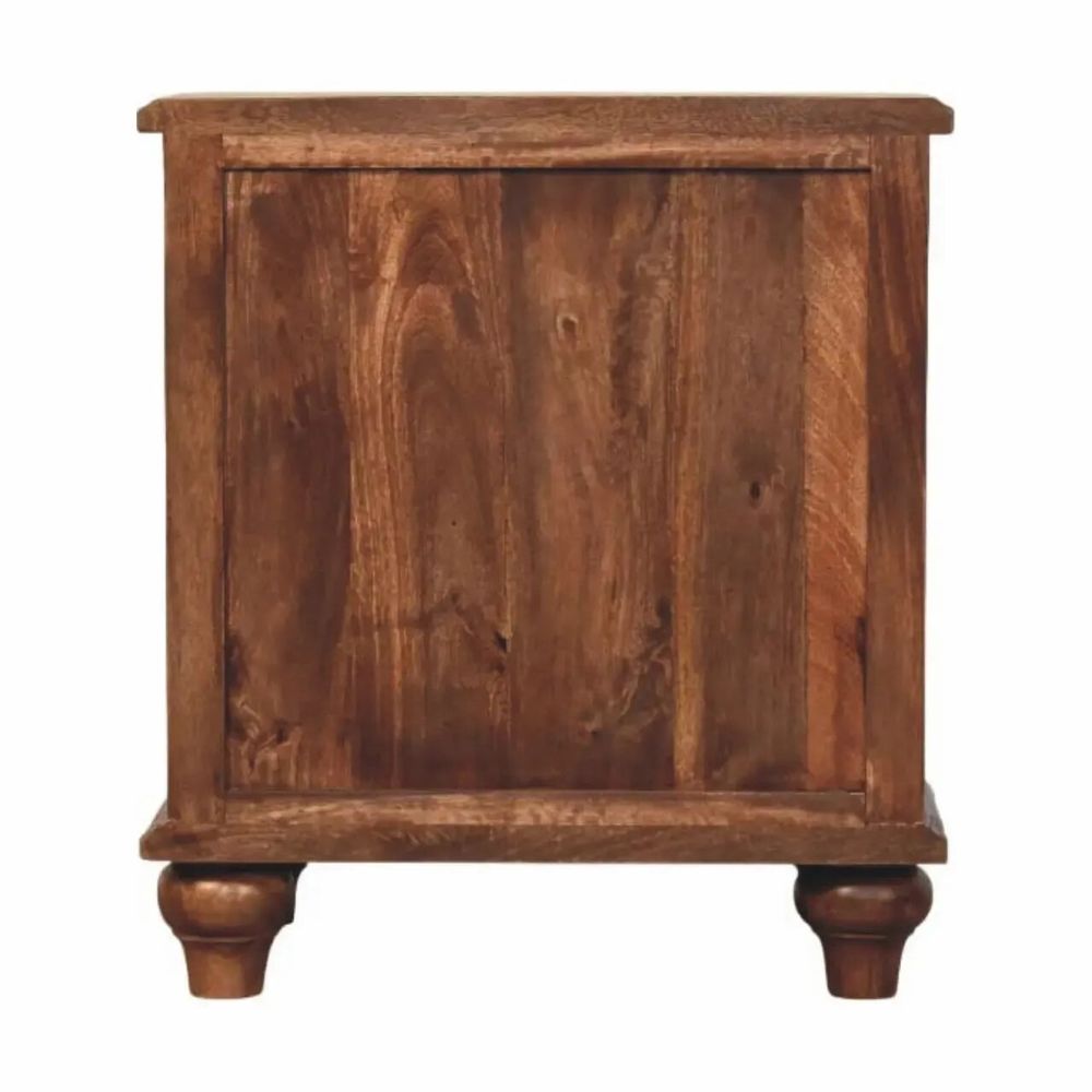 Tables de nuit - Artisan Furniture en bois massif Valence Table de chevet, 3 Tiroirs, Marron - ARTISAN FURNITURE