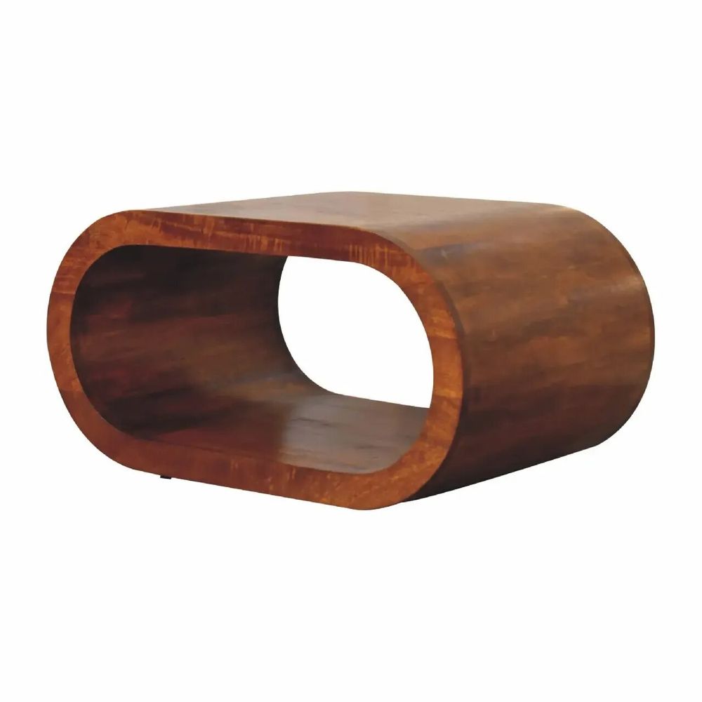 Coffee tables - Artisan Furniture Solid Wood Amaya Chestnut Coffee Table, Open Slot, Brown - ARTISAN FURNITURE