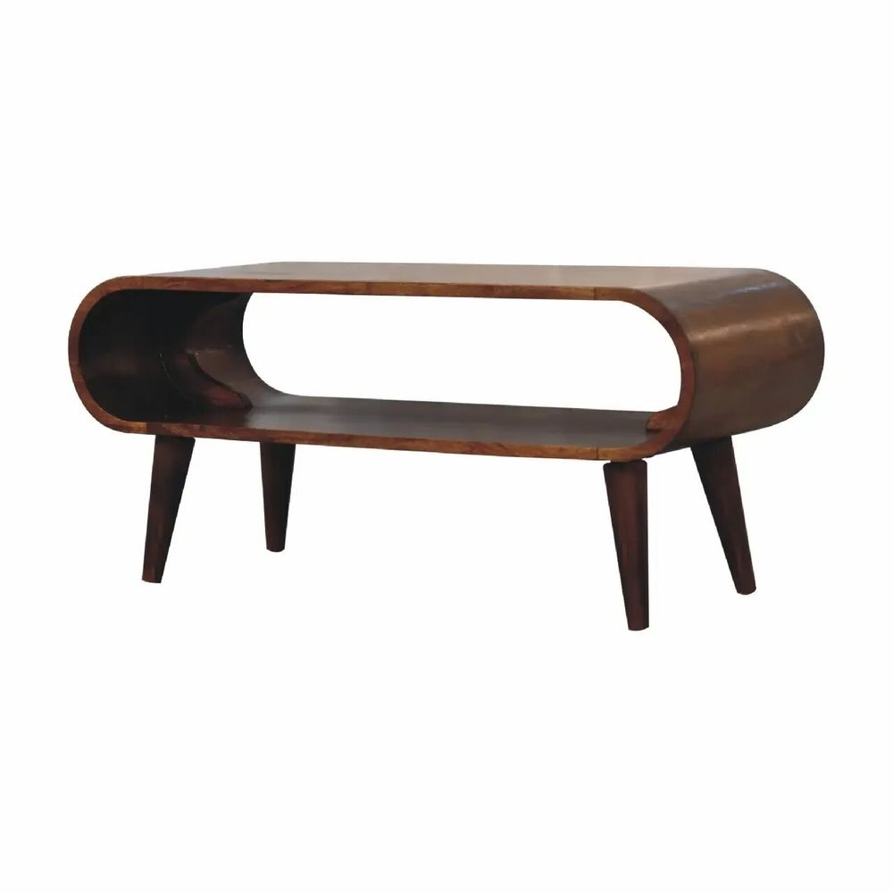 Tables basses - Artisan Furniture Table Basse Amaya Style Nordique, Fente Ouverte, Marron Foncé - ARTISAN FURNITURE