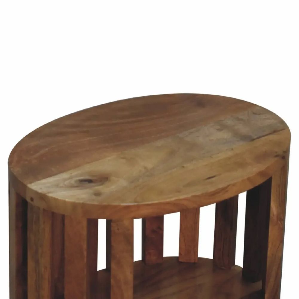 Tables de nuit - Artisan Furniture Table de Chevet Ariella à Étagère Unique, Beige - ARTISAN FURNITURE