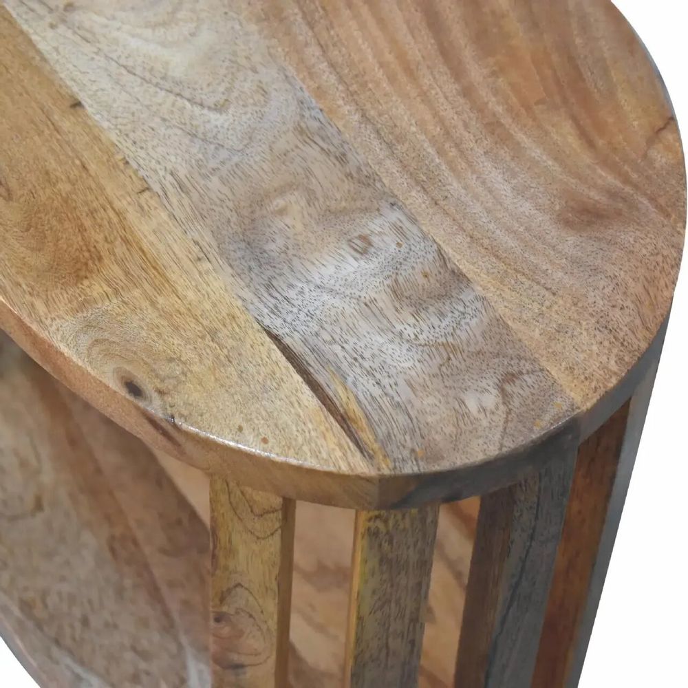 Tables de nuit - Artisan Furniture Table de Chevet Ariella à Étagère Unique, Beige - ARTISAN FURNITURE