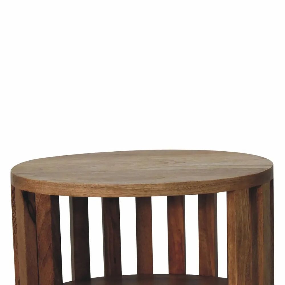 Tables de nuit - Artisan Furniture Table de Chevet Ariella Double Étagère Chêne Clair, Marron - ARTISAN FURNITURE